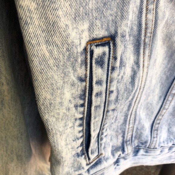 Rip Curl Acid Washed Blue Jean Jacket Size M - Picture 4 of 8